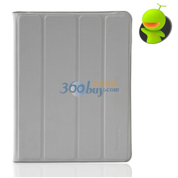 哈密瓜（hamimelon) HM8029 ipad2保护套 皮套 全套 全方位保护/多角度支架/智能休眠功能 知性灰