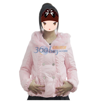 卡莎布兰卡casablank冬装短款羽绒服C1101716 浅粉 L