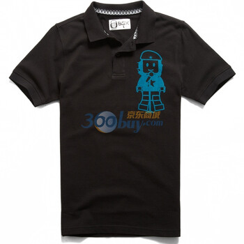 Giordano佐丹奴BSX Polo 男MINI CHE经典头像印花POLO 04011100 黑色 L