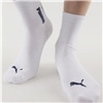 PUMA 彪马 男士提花休闲 商务短袜子 漂白 25-27cm