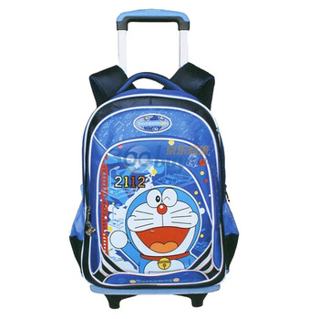 哆啦A梦Doraemon 拉杆书包2073 深蓝色