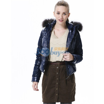 波司登 2011新款 羽绒服 女针织帽短面包 BR2206 蓝色 185/104A(XXXL)