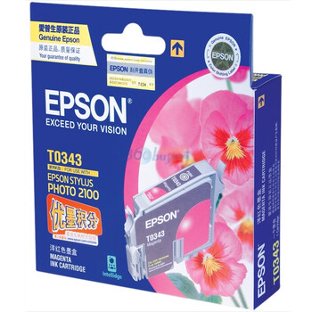 爱普生（Epson）T0343洋红色墨盒 C13T034380BD（适用Photo2100）