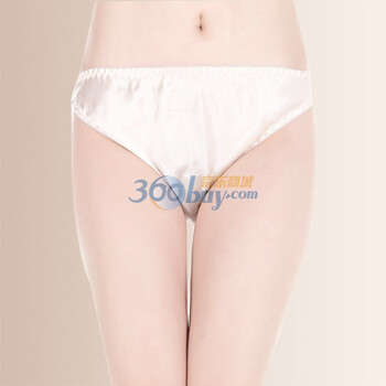 贝诗维迪 100%真丝 桑蚕丝女士时尚性感内裤S501 白色 L