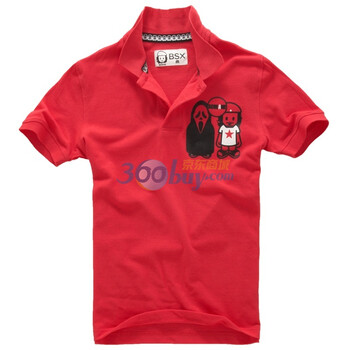 Giordano佐丹奴BSX Polo 男MINI CHE经典头像印花POLO 04011100 洋红 (品红 玫瑰红) XL