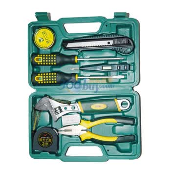 得力工具 9件高档居家工具套 DL1009G