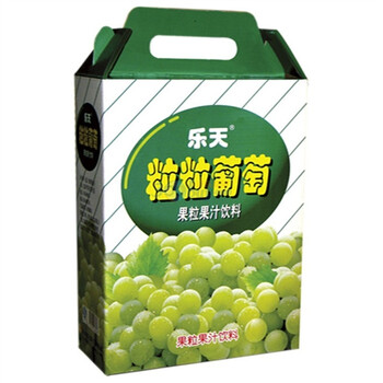 乐天粒粒葡萄果粒果汁饮料礼盒装1罐240ml*12罐