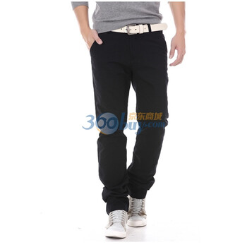 薪格仕品 裤子 修身款休闲裤 JDX608 黑色 34