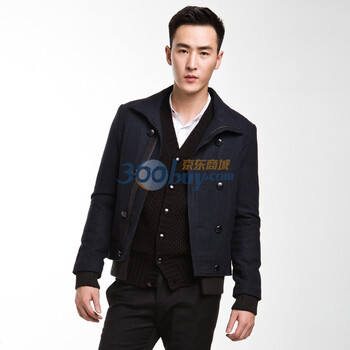 PEACEBIRD太平鸟男装冬季新品茄克80510435003 暗绿色 XXL