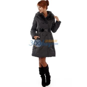 YAD 新款羽绒服女装外套 YR1102A 灰色 XXL
