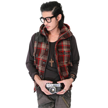 棉马甲男款TK棉马甲背心秋冬棉马夹男士马甲拼