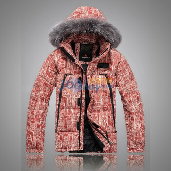 valianly 2011新款男款羽绒服滑雪服 转移印花毛防水防风保暖透气2167铁锈红54/XXL/185