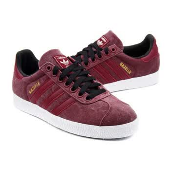 ADIDAS阿迪达斯 2011冬 男经典鞋 GAZELLE 2 HEMP G51299 酒红色 42.5