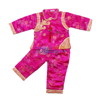 婴之谷 2012新年贺岁服 女童唐装棉服2 T0164 梅红 36个月