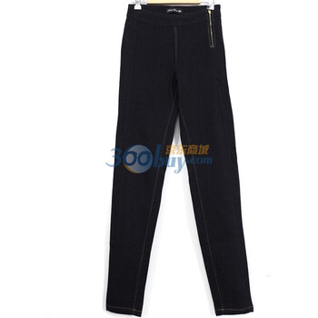 as安都2011秋 新 百搭小脚修身牛仔裤 9053218L黑色29