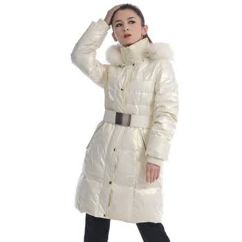 赛斯特束腰气质羽绒服 P10596 白色 M