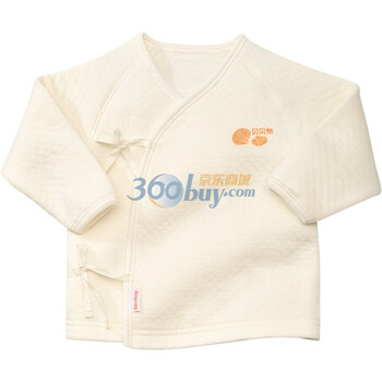 贝贝怡(bornbay) BB100 宝宝服饰 绑带保暖上衣 婴儿童装内衣 米色 66码