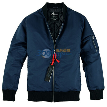 AK男装冬装新品 MA-1厚质尼龙棉服11C204004 深蓝色 XXL