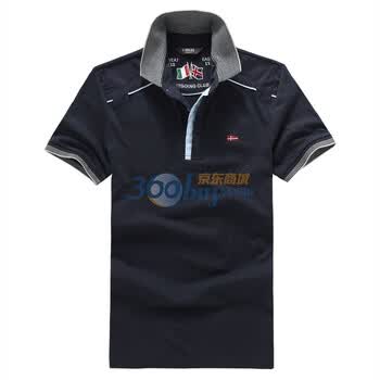 悟客良品WUUKEE 2012夏装精梳棉时尚贴布POLO衫 11PL55350 藏青 XL