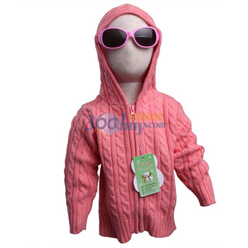 牵手娃 <em>韩版</em>扭花带帽纯棉线毛衣 婴儿毛衣 <em>儿童</em>