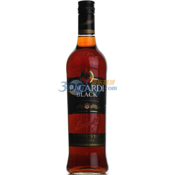 Bacardi百加得黑朗姆酒750ml