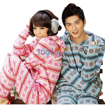 Gainreel歌瑞尔 家居服雪天使可爱连帽韩版男款家居服套装 XXL