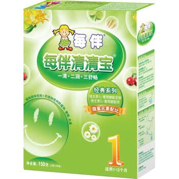 每伴经典婴儿清清宝 适用1-12个月宝宝 1段盒装