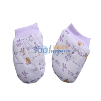 婴之谷2011秋季新品 宝贝铺棉手套T5092 紫色 59码