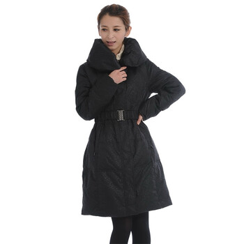 赛斯特 堆领长款腰带羽绒服 Q11201 紫色 CXL