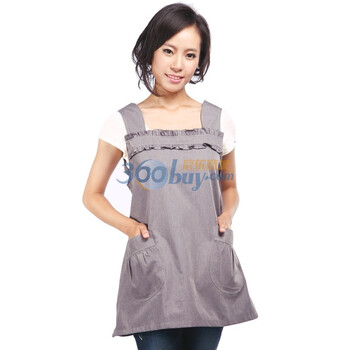 朵雅防辐射孕妇装正品 防辐射服马甲特价y001 麻灰 XL