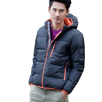 诠渡良品trenduality 新款防水防风白鸭绒短款羽绒服#81723 黑色 XXL