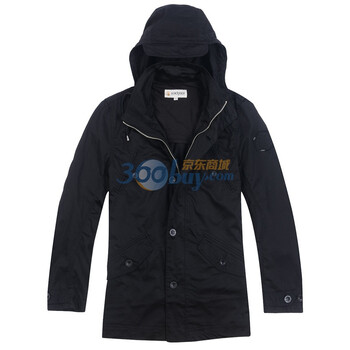 Goldpool高尔普2012春装新款正品商务休闲风衣AX5506 黑色 XXL