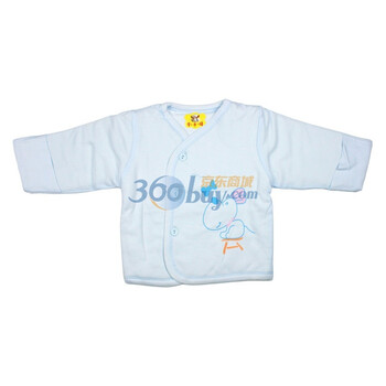 牵手娃 新型棉偏襟上衣 B-030 天蓝色 66码