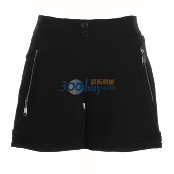 季候风秋装时尚百搭收腰修身短裤2733KI919 深黑BK3 XL/170