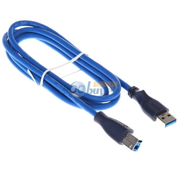 包尔星克（PowerSync）UAB31 USB3.0高速传输线 A公对B公 蓝色 1.5米