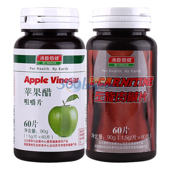 汤臣倍健苹果醋片60片+汤臣倍健左旋肉碱60片