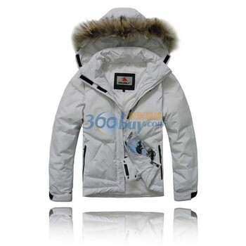 包邮2011时尚新款女款泛户外羽绒服滑雪服 貉子帽毛防水防风透气保暖DF74 白色 52/XXL/180
