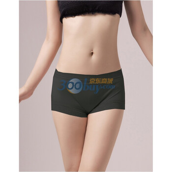金三塔NZW070 100%桑蚕丝针织极细针高腰平角内裤无痕 黑色 XL