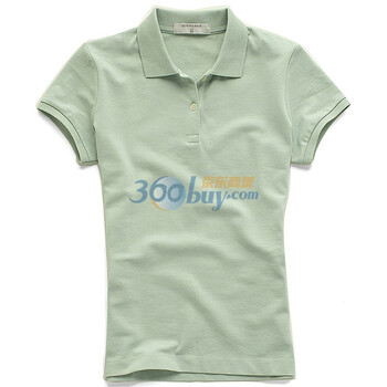 Giordano佐丹奴 Polo 女七彩豆豆修身珠地POLO 01319005 绿色 XS