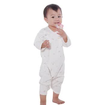 皇家宝贝春秋装纯棉新生儿连身爬服哈衣213630301 粉红色 73