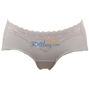 随尔美 Sealbeauty 甜蜜女人蕾丝刺绣花边中腰平角女士内裤同色同码三件套 S600200 银灰色 XXL