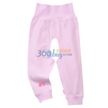 贝贝怡 2012新款 贝贝怡高腰护肚开裆裤BB530 淡粉 90码