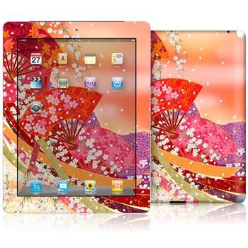 ideaSkin iPad 2 浪漫樱花扇 iPad2 外壳保护套皮贴膜 DARA010286