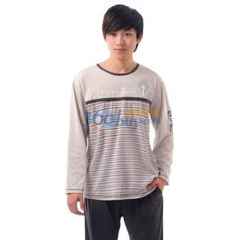 金丰田男士长袖春秋家居服套装1520 浅灰色 XXL