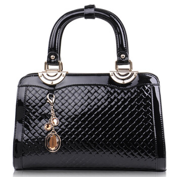 老人头LAORENTOU欧美时尚女士手提包109087L+黑色【