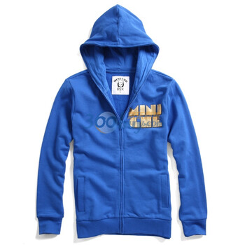 Giordano佐丹奴BSX 外套 男吃豆豆MINI CHE ZIP-UP连帽开胸卫衣 92080703 天蓝色 M