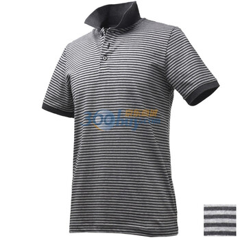 Giordano佐丹奴 Polo 男彩棉细横间平纹POLO 01010008 深灰 XL