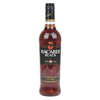37.5°百加得黑朗姆酒750ml