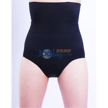 蕾渧leidi 收腹塑身束腹提臀无痕高腰收腹裤瘦身内裤 TMLD01004/TMLD01005 黑色高腰 M-L