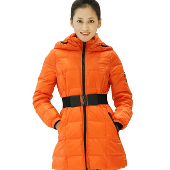笛莎女儿童装DEESHA秋冬装亲子装羽绒服（妈妈款）1118919 桔色 L